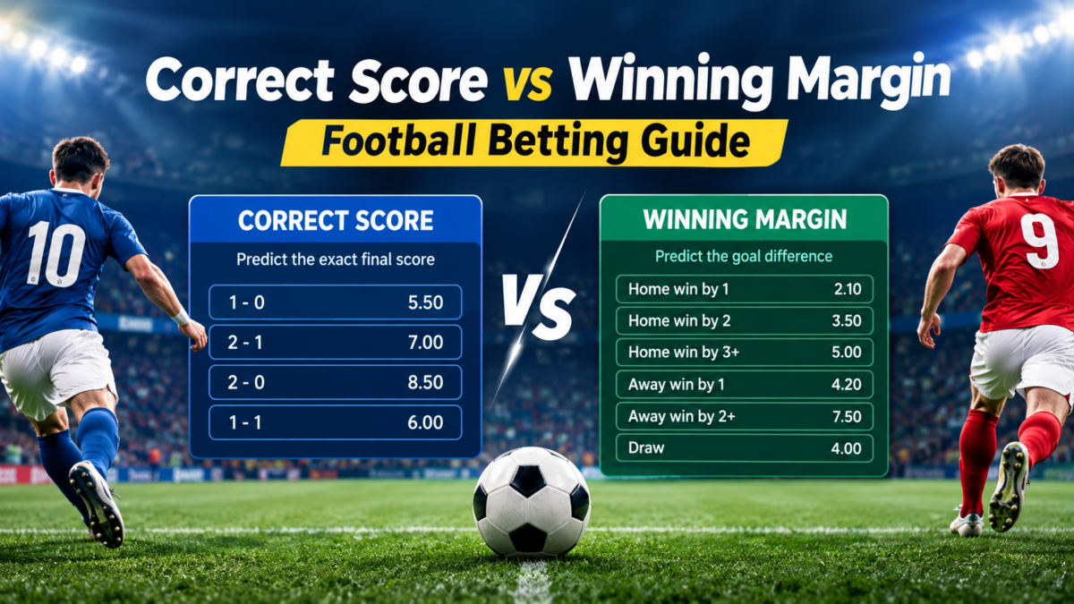Correct score vs winning margin football betting